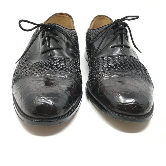 Mezlan Oxfords Shoes Size 9.5 W Espresso Crocodile main image 8